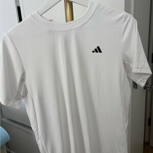 Adidas White Performance Crew Neck T-Shirt